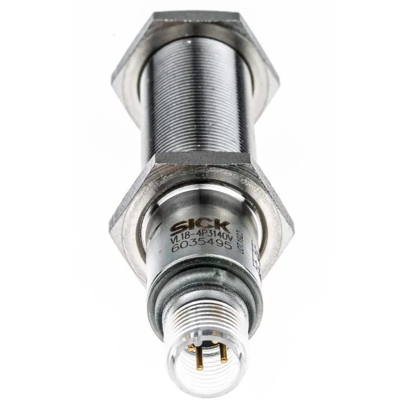 SICK Retroreflective Photoelectric Sensor Barrel Sensor 100 mm to 5 m Detection Range PNP Output IP68 IP67 VL18-4P3140V