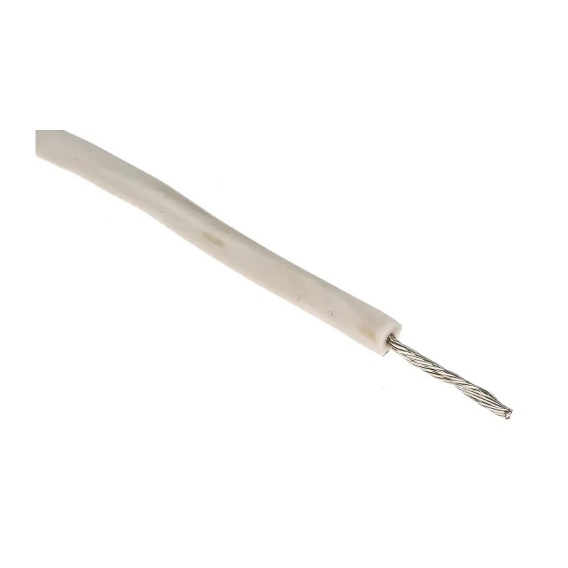 Alpha Wire Hook Up Wire Silicone Series White 1.3 mm², 16 AWG, 26/0.25 mm Core Strands, 30 m Length 391645 WH005