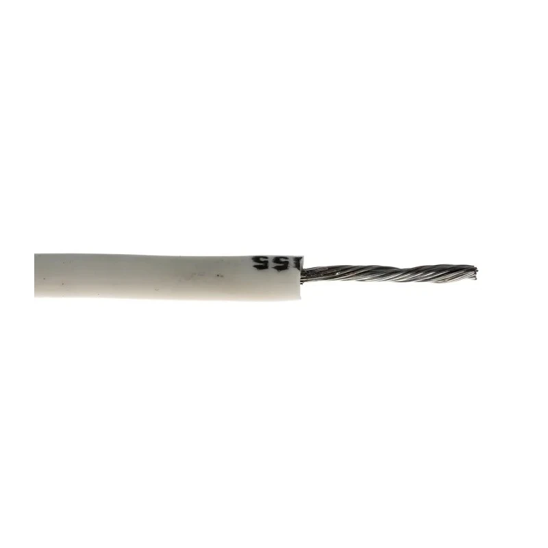 Alpha Wire Hook Up Wire Silicone Series White 1.3 mm², 16 AWG, 26/0.25 mm Core Strands, 30 m Length 391645 WH005