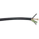 Alpha Wire Alpha Essentials 3 Core Power Cable Black 2.08mm² 300V 105 °C 76m Polyvinyl Chloride 1943/3 BK003