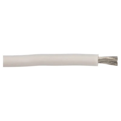 Alpha Wire Hook Up Wire Silicone Series White 5.2 mm², 10 AWG, Silicone Rubber Jacket, 30 m 391045 WH005