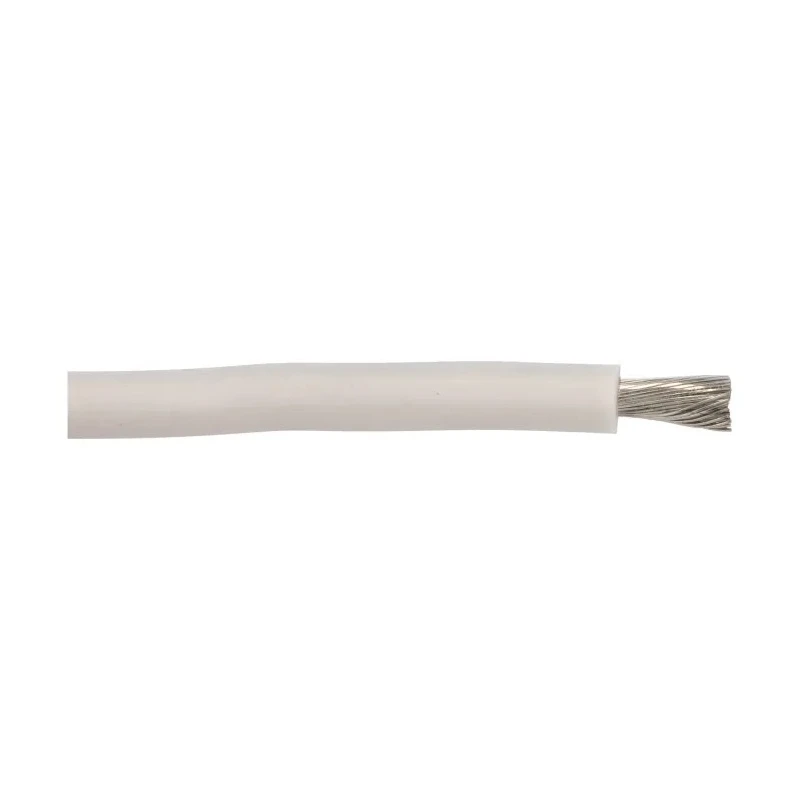 Alpha Wire Hook Up Wire Silicone Series White 5.2 mm², 10 AWG, Silicone Rubber Jacket, 30 m 391045 WH005