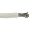 Alpha Wire Hook Up Wire Silicone Series White 8.4 mm² Cross Sectional Area, 8 AWG, 133/0.28 mm Core Strands, 30 390845 WH005