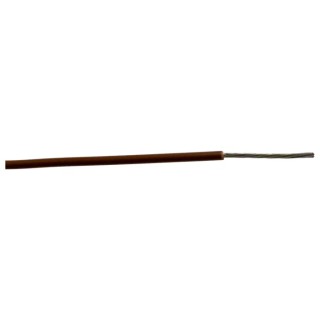 Alpha Wire Ecogen Ecowire Series Brown 0.2 mm² Hook Up Wire, 24 AWG, 7/0.20 mm strands, 305 m length, Modified 6712 BR001