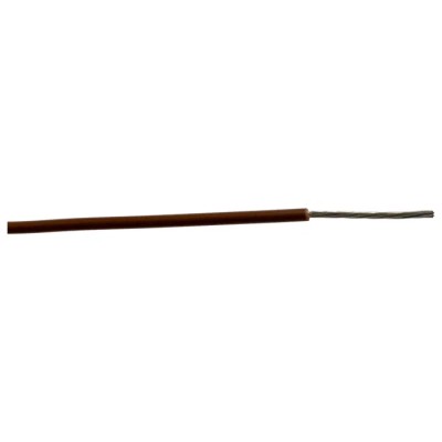 Alpha Wire Ecogen Ecowire Series Brown 0.2 mm² Hook Up Wire, 24 AWG, 7/0.20 mm strands, 305 m length, Modified 6712 BR001