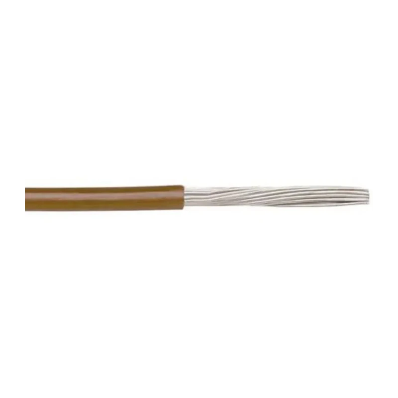 Alpha Wire Ecogen Ecowire Series Brown 0.2 mm² Hook Up Wire, 24 AWG, 7/0.20 mm strands, 305 m length, Modified 6712 BR001