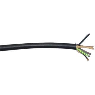 Alpha Wire Alpha Essentials 3 Core Power Cable 2.08mm² 300V Polyvinyl Chloride Jacket Black 76 m 1943/3F BK003