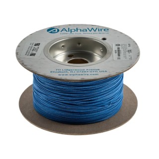 Alpha Wire Ecogen Ecowire Series Blue 0.33 mm² Hook Up Wire, 22 AWG, 7/0.25 mm Strands, 305 m Length, 600V, Flame 6713 BL001