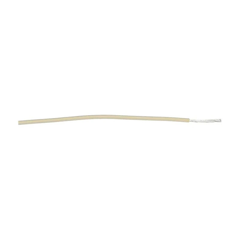 Alpha Wire Ecogen Ecowire Series White 0.13 mm² Hook Up Wire 26 AWG 7x0.16mm Tinned Copper 600V 105°C 305m 6711 WH001