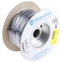 Alpha Wire Ecogen Ecowire Series Black 0.33 mm² Hook Up Wire, 22 AWG, 7/0.25 mm Core Strands, 305 m Length, MPPE 6713 BK001