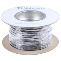 Alpha Wire Ecogen Ecowire Series Black 0.33 mm² Hook Up Wire, 22 AWG, 7/0.25 mm Core Strands, 305 m Length, MPPE 6713 BK001