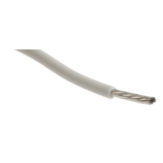 Alpha Wire Ecogen Ecowire Series White 0.52 mm² Hook Up Wire, 20 AWG, 10/0.25 mm Core Strands, 305 m Length, MPPE 6714 WH001