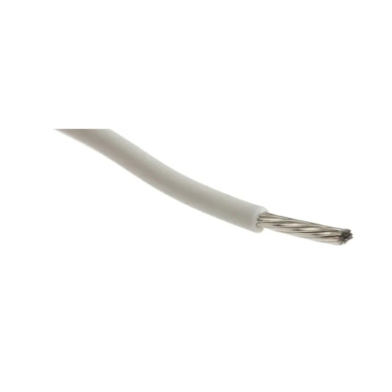 Alpha Wire Ecogen Ecowire Series White 0.52 mm² Hook Up Wire, 20 AWG, 10/0.25 mm Core Strands, 305 m Length, MPPE 6714 WH001