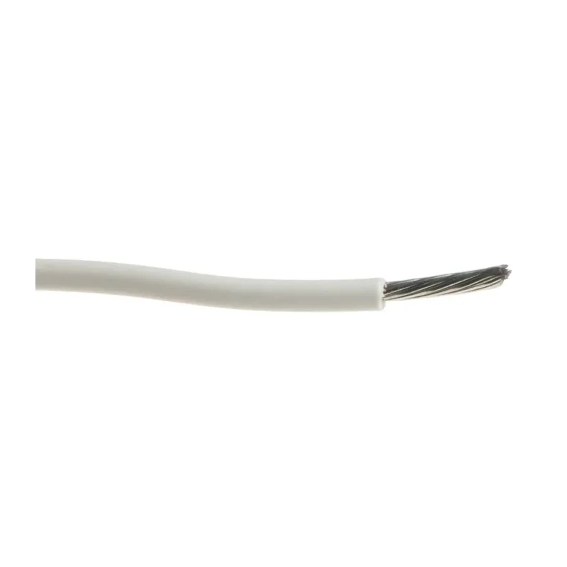 Alpha Wire Ecogen Ecowire Series White 0.52 mm² Hook Up Wire, 20 AWG, 10/0.25 mm Core Strands, 305 m Length, MPPE 6714 WH001