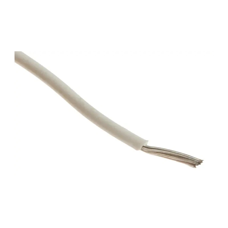 Alpha Wire Ecogen Ecowire Series White 0.33 mm² Hook Up Wire, 22 AWG, 7x0.25 mm Core Strands, 305 m, MPPE Jacket 6713 WH001