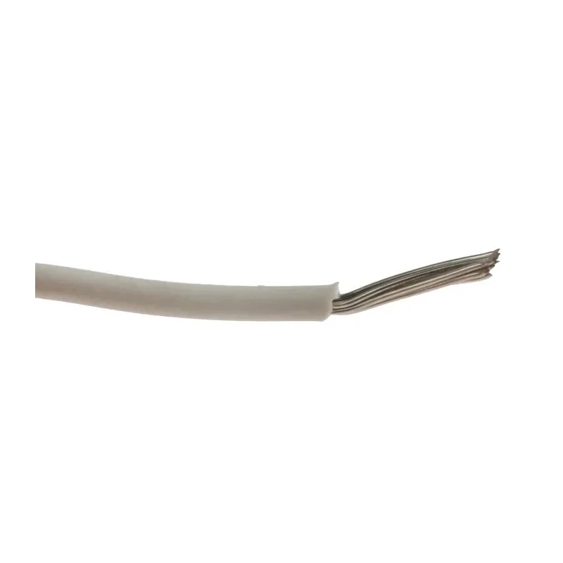 Alpha Wire Ecogen Ecowire Series White 0.33 mm² Hook Up Wire, 22 AWG, 7x0.25 mm Core Strands, 305 m, MPPE Jacket 6713 WH001