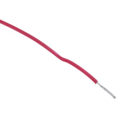 Alpha Wire Ecogen Ecowire Series Red 0.33 mm² Hook Up Wire, 22 AWG, 7/0.25 mm Strands, 305 m Length, Modified 6713 RD001