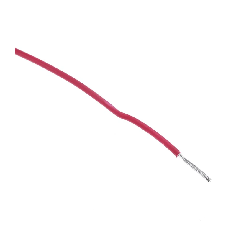 Alpha Wire Ecogen Ecowire Series Red 0.33 mm² Hook Up Wire, 22 AWG, 7/0.25 mm Strands, 305 m Length, Modified 6713 RD001