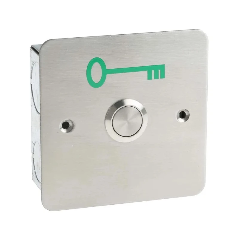 RS PRO Stainless Steel Round Push Button Exit Switch Flush Mount 85mm 2 A 741-8278