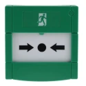 RS PRO Green Emergency Exit Unlocking Box, Button Operated Resettable, Mains-Powered 741-8281