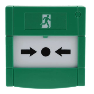 RS PRO Green Emergency Exit Unlocking Box, Button Operated Resettable, Mains-Powered 741-8281