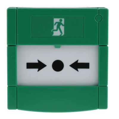 RS PRO Green Emergency Exit Unlocking Box, Button Operated Resettable, Mains-Powered 741-8281