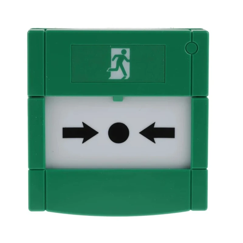 RS PRO Green Emergency Exit Unlocking Box, Button Operated Resettable, Mains-Powered 741-8281