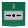 RS PRO Green Emergency Exit Unlocking Box, Button Operated Resettable, Mains-Powered 741-8281