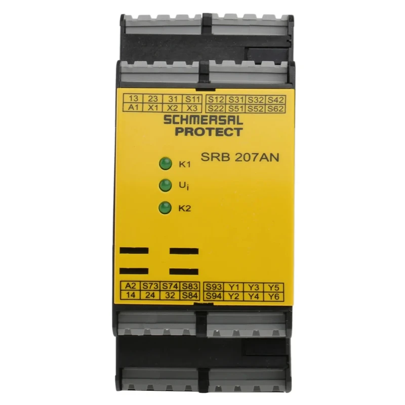 Schmersal 24V DC Safety Relay with 2 Safety Contacts and 1 Auxiliary Contact SRB207AN 24V