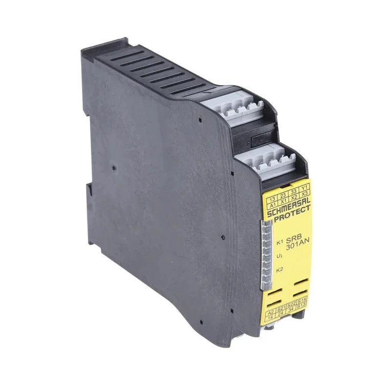 Schmersal 24V ac/dc Safety Relay with 4 Safety Contacts and 1 Auxiliary Contact SRB301AN 24VAC/DC