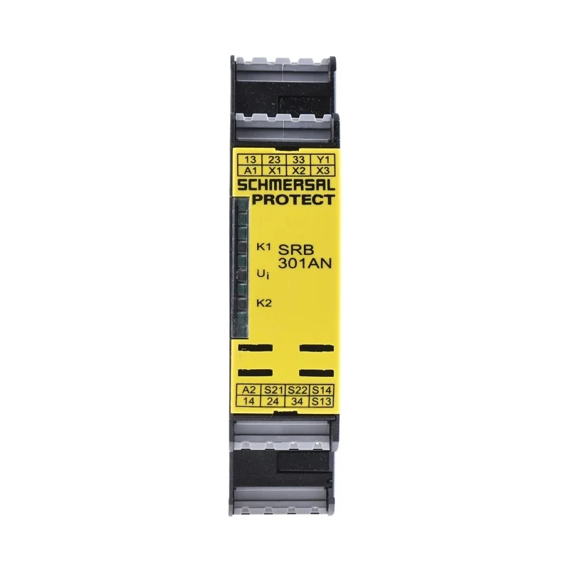 Schmersal 24V ac/dc Safety Relay with 4 Safety Contacts and 1 Auxiliary Contact SRB301AN 24VAC/DC