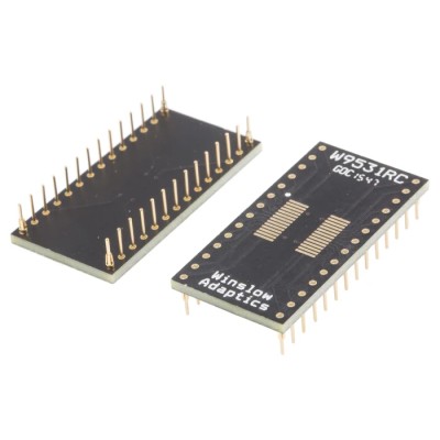 Winslow Straight Through Hole Mount 2.54 mm Pitch SSOP to DIP IC Socket Adapter W9531RC
