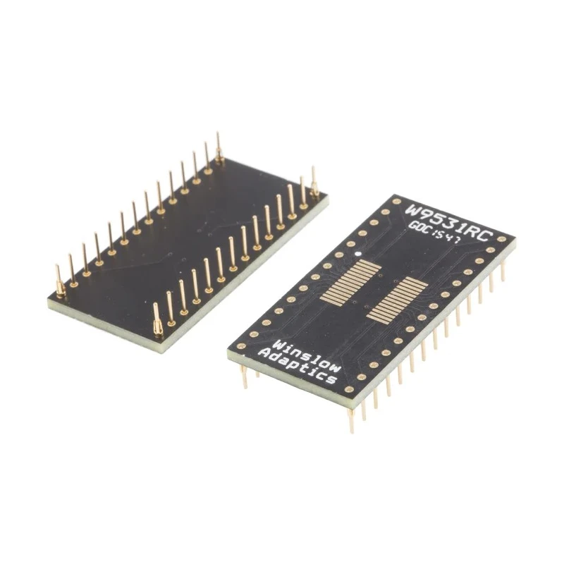 Winslow Straight Through Hole Mount 2.54 mm Pitch SSOP to DIP IC Socket Adapter W9531RC