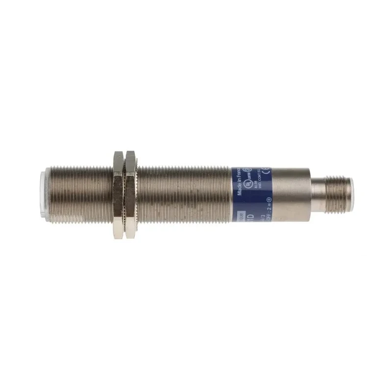 Telemecanique Sensors Diffuse Photoelectric Sensor, Barrel Style, 80 mm Detection Range, PNP Output, IP67 Metal XU5M18U1D