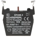 Schmersal Contact Block, EF220.3 Series, 40V, 2 NC, Screw Terminal, 10A Current Rating EF220.3