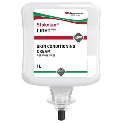 SCJ Professional Unscented Stokolan Light PURE Moisturiser & Barrier Cream 1 L Cartridge RES1LRS