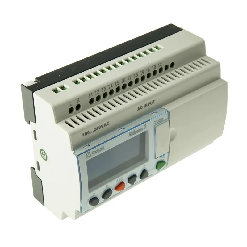 Crouzet Millenium 3 Series Logic Module 12-Input Digital Input 8 Outputs Relay Output 230V AC 8A 88974053