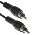 RS PRO Male RCA to Male RCA Auxiliary Cable 5 meters Black 742-4305