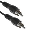 RS PRO Male RCA to Male RCA Auxiliary Cable 5 meters Black 742-4305