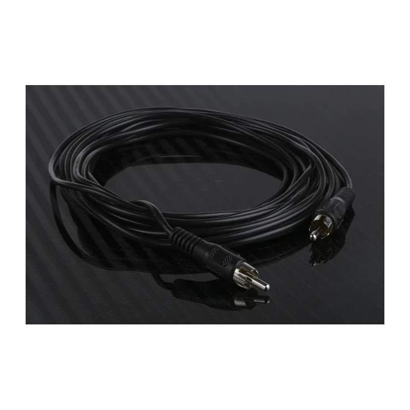 RS PRO Male RCA to Male RCA Auxiliary Cable 5 meters Black 742-4305