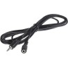 RS PRO Male 3.5 mm Stereo Jack to Female 3.5 mm Stereo Jack Auxiliary Cable, Black, 3 m 742-4551