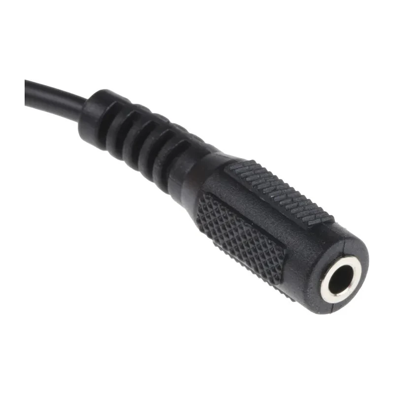 RS PRO Male 3.5 mm Stereo Jack to Female 3.5 mm Stereo Jack Auxiliary Cable, Black, 3 m 742-4551