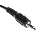 RS PRO Male 3.5 mm Stereo Jack to Female 3.5 mm Stereo Jack Auxiliary Cable, Black, 3 m 742-4551