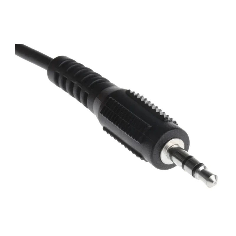 RS PRO Male 3.5 mm Stereo Jack to Female 3.5 mm Stereo Jack Auxiliary Cable, Black, 3 m 742-4551