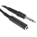 RS PRO Male 6.35 mm Stereo Jack to Female 6.35 mm Jack Auxiliary Cable, Black, 2 m 742-4563