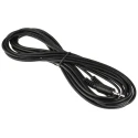 RS PRO Male 3.5 mm Stereo Jack to Female 3.5 mm Stereo Jack Auxiliary Cable Black 5 m 742-4560