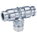SMC 316 Stainless Steel Pneumatic Fitting Push-in 8 mm Threaded-to-Tube 1 Mpa KQG2T08-01S