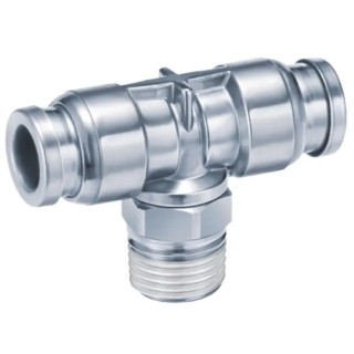 SMC 316 Stainless Steel Pneumatic Fitting Push-in 8 mm Threaded-to-Tube 1 Mpa KQG2T08-01S