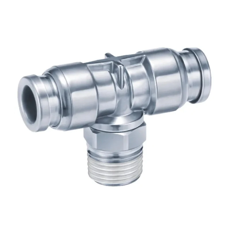 SMC 316 Stainless Steel Pneumatic Fitting Push-in 8 mm Threaded-to-Tube 1 Mpa KQG2T08-01S