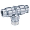 SMC 316 Stainless Steel Pneumatic Fitting Push-in 8 mm Threaded-to-Tube 1 Mpa KQG2T08-01S